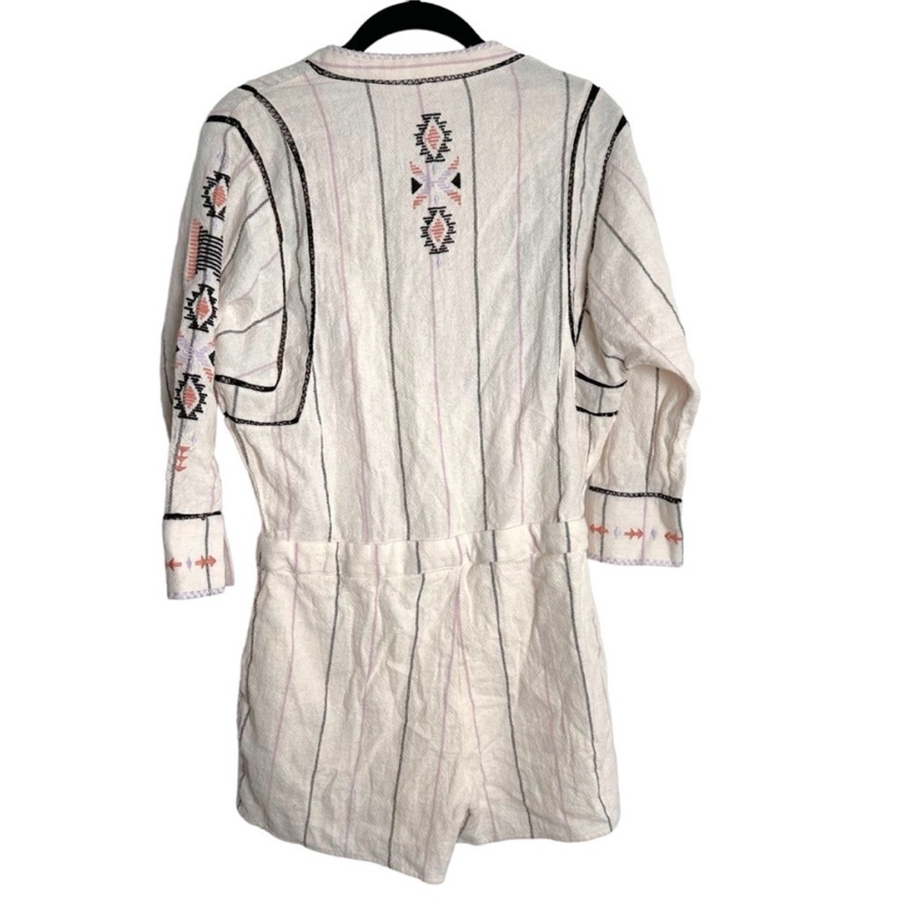 Free People Baja Aztec Embroidered Boho
Long Sleeve Romper EC SZXS/TP - Picture 5 of 10